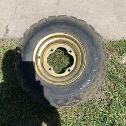 1985 Honda ATC250r Front Wheel Rim Tire