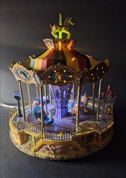 Lemax 2004 Belmont Carousel Animated & Musical-Works, Has Box!
