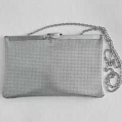 Silver Evening Clutch/Shoulder Purse