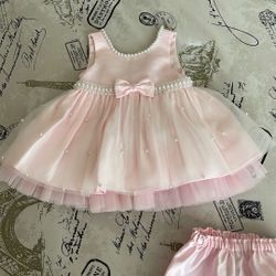 Beautiful Pink Dress For 12 Month