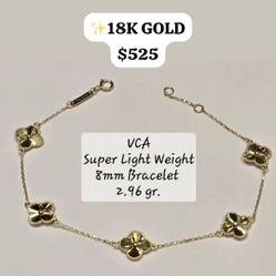 ✨GORGEOUS ✨18K GOLD VAN CLEEF ARPELS BRACELET, BRAND NEW IN BOX 😍