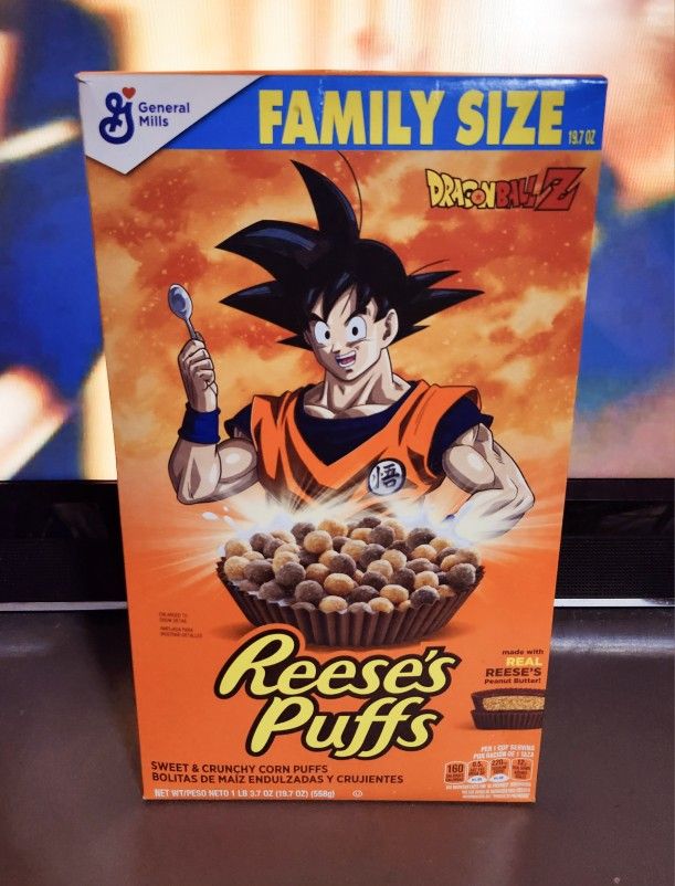 Reese's Puffs X DBZ Limited Edition Cereal