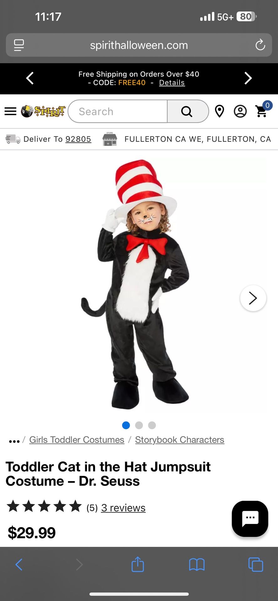 Toddler Costume