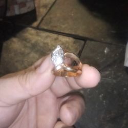 10k Gold Plated Cubic Zirconia Ring $25