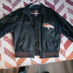 Leather Bronco Jacket Size Large