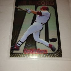 2 Old 1999 Topps Super Chrome Giant / Jumbo Baseball Cards - Mark McGuire/ Frank Thomas 