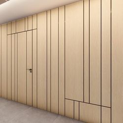 Laura Meroni  NEW Custom Wood Wall Paneling With a Hidden Door 220 Sq Ft