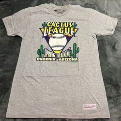 Mitchell & Ness MLB Spring Training Cactus League Shirt Dodgers Brewers Gray M
