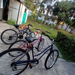 2 Mountain Bikes and a 1 Beach Cruiser