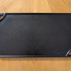 Lodge Cast Iron Reversible Grill/Griddle 16.75 x 9.5 in - 3 Brand New Layers of Seasoning
