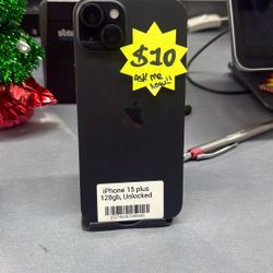 iphone 15 plus 128GB unlocked for any carrier or company 