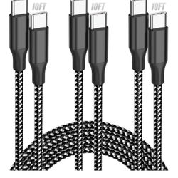 USB C to USB C Cable, 3 Pack 