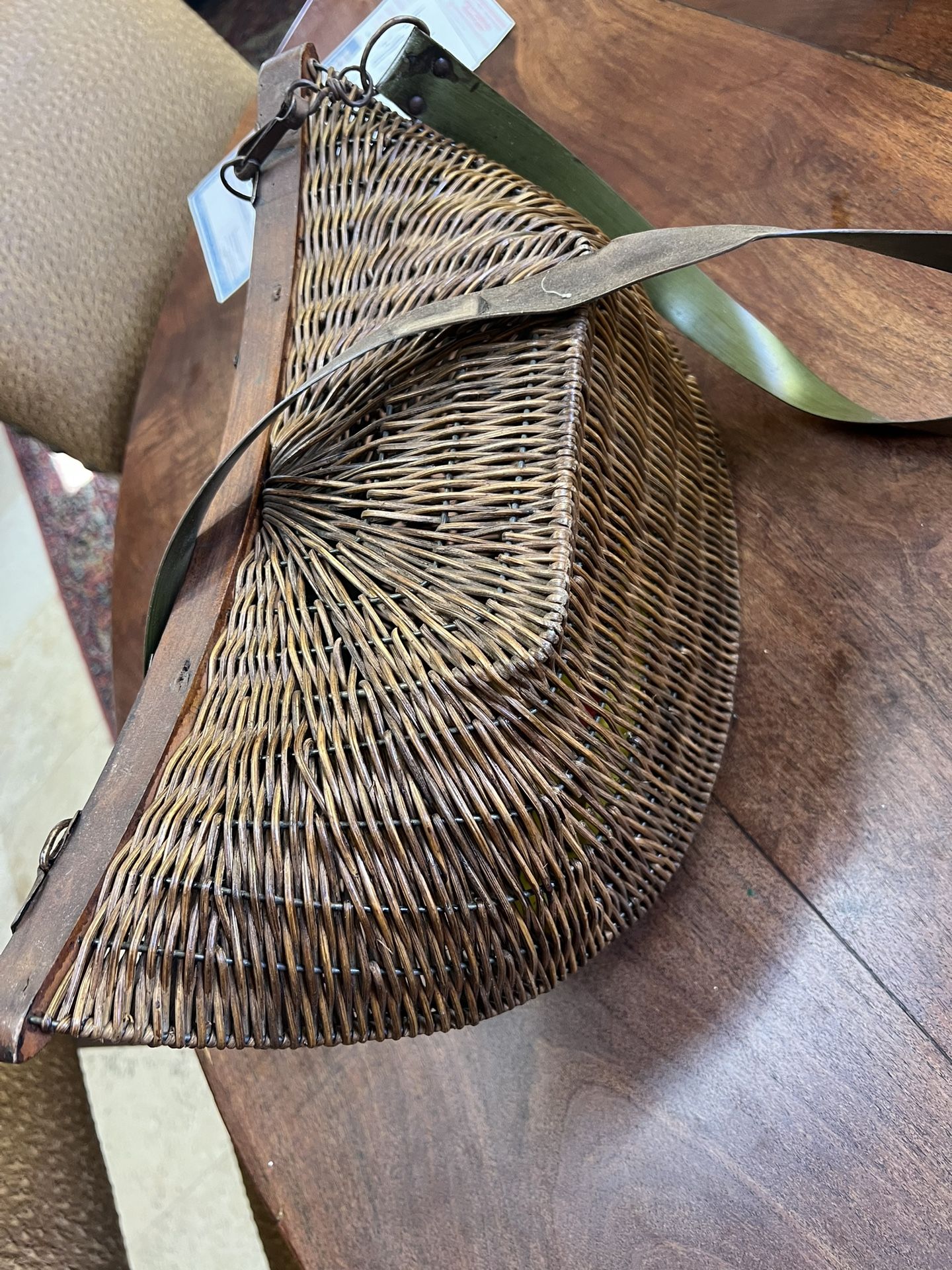 Vintage Wicker Fishing Basket