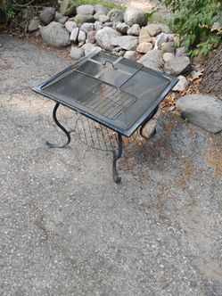 Small square fire pit