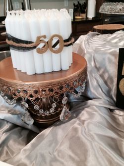 50th birthday candle cake. Customizable