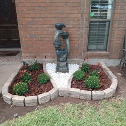 40" LED Cascade Gray Outdoor Fountain