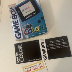 Gameboy Color Original Box with Manual and inserts (Gameboy NOT included)
