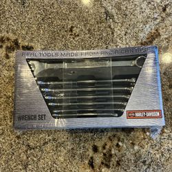Harley Davidson HD USA American Iron 7 Piece SAE Full Polish Wrench Set