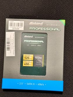 New 512gb SATA SSD DRIVE