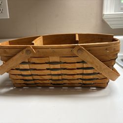 Longerberger Basket With Fake Fruit 