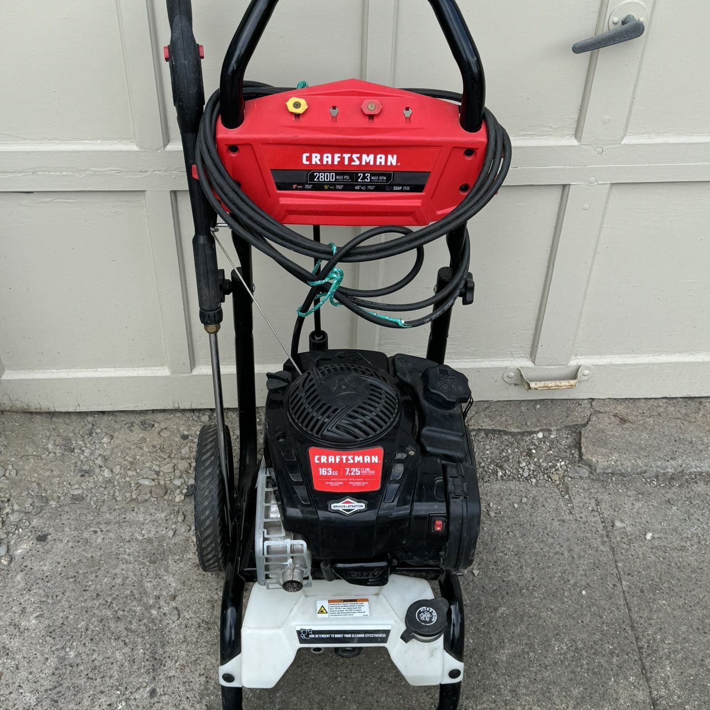 Craftsman 2800 PSI Gas Pressure Washer (Model CMXGWAS020733) for Sale ...