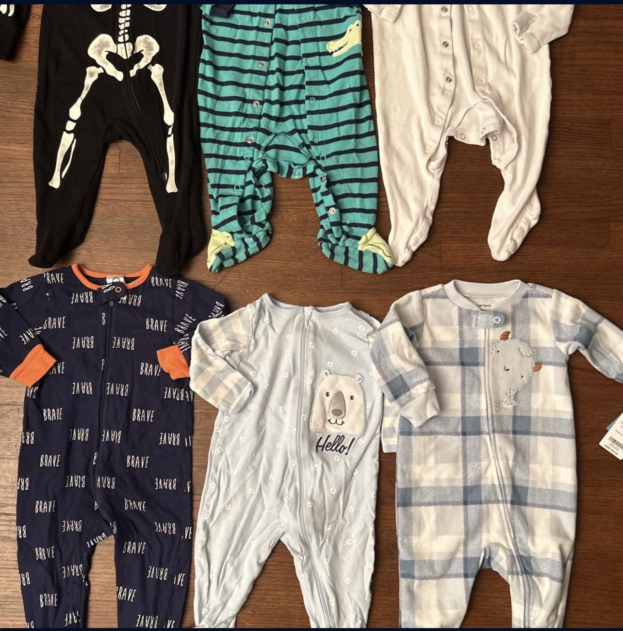 Baby Boy Clothes Size 6/9 Mos Sleeper Bundle (6pcs)