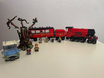 Lego Harry Potter Hogwarts Express Train & Flying Ford Anglia - with mini figures