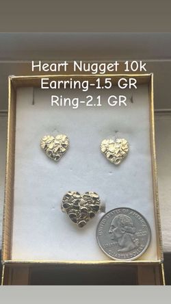 10k GOLD WOMEN EARRINGS & RING
