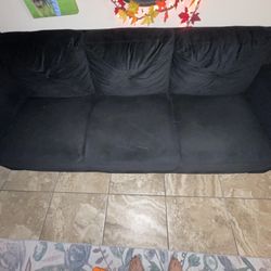 Black Suade Couch