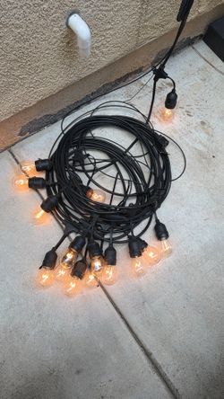 String Lights with Supporting Cable - 48’