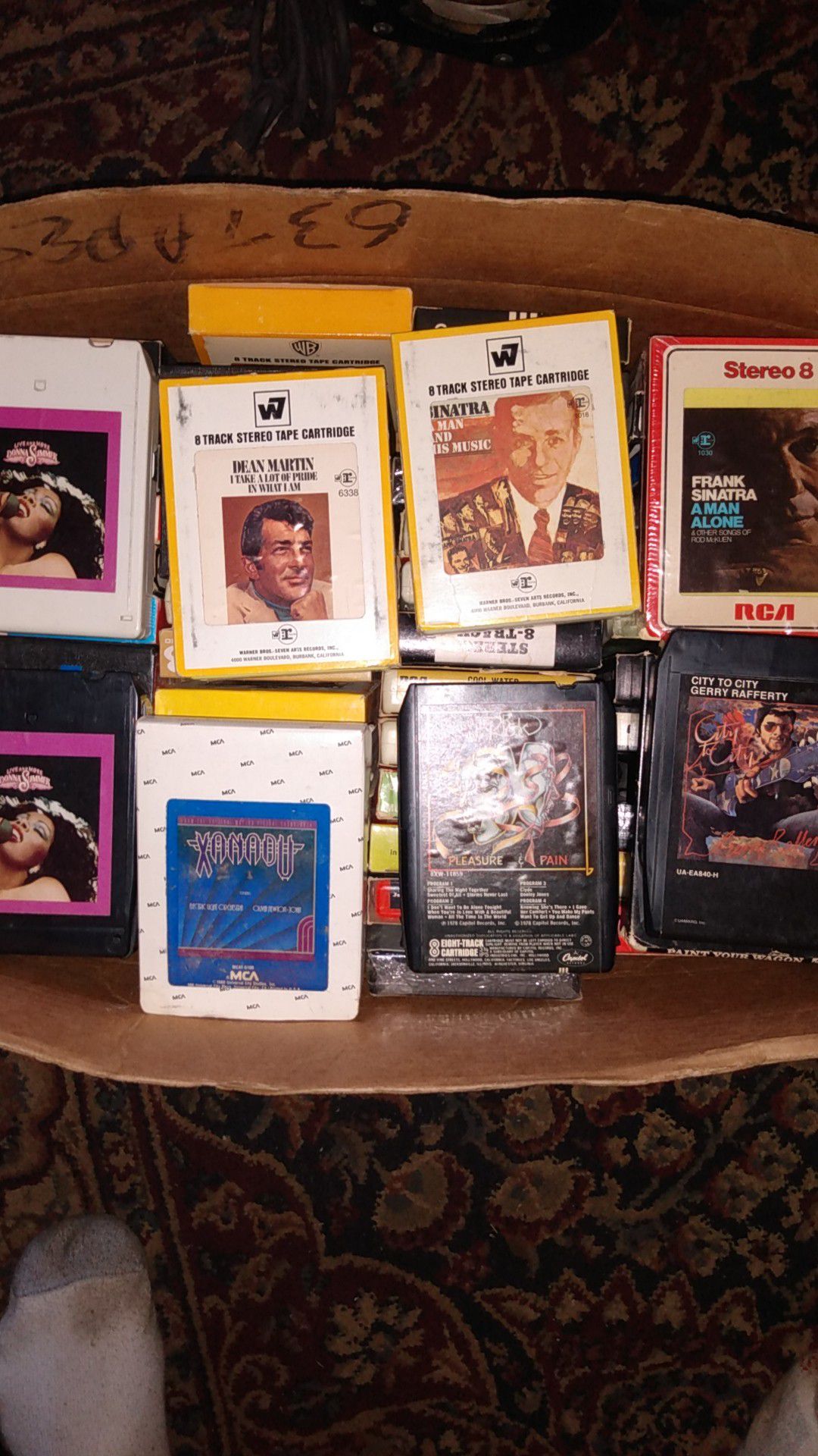 59 EIGHT TRACK TAPES FROM THE 70's