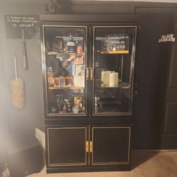 Black & Gold Trim Display Case