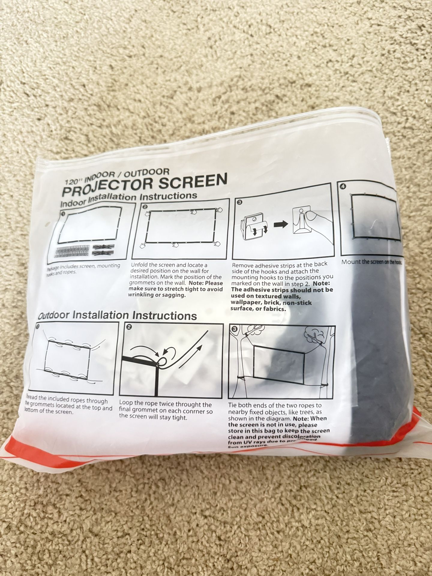 120” Projector Screen