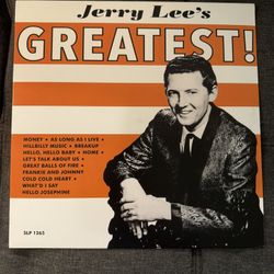 Jerry Lee Lewis Greatest Hits Vinyl Record