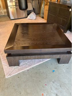 Solid wood coffee table