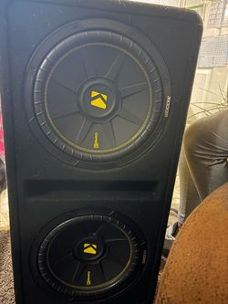 12 inch kicker sub woofer with a very good composition box 12 inch kicker sub woofer with a very good composition box