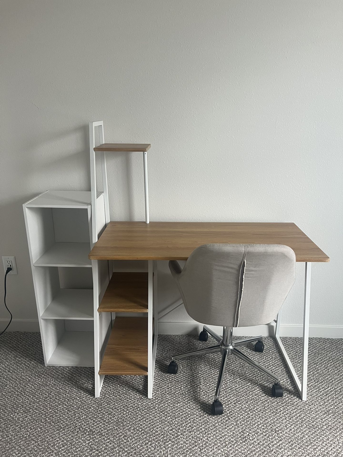 Computer Desk, Storage & Office Chair Set