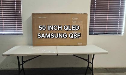 New 50 Inch QLED Samsung Q8F Smart TV 4K UHD with 120 Hz refresh rate. Brand new in the box.