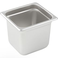 Winco SPJL-606 Anti-Jamming Steam Pan, 44202 by 6-Inch, Standard Weight, Stainless Steel, Medium