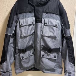 Bilt BLW1 Armored Padded Motorcycle Jacket Medium