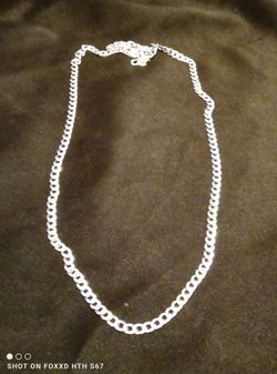 925 Italy Silver Cuban Curb Link Chain (#248)