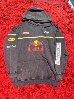 Red Bull Racing Graphic Hoodie Medium Washed Black