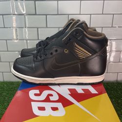 Nike SB Dunk High men’s 8.5 "Pawnshop" FJ0445-001 Mens Sneakers New Black Gold