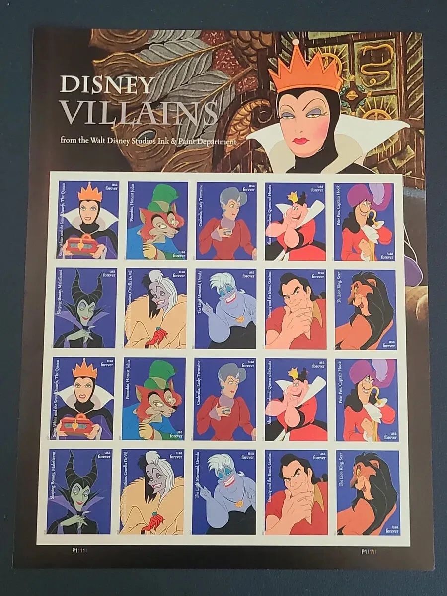 1000 Disney Villains Forever Stamps