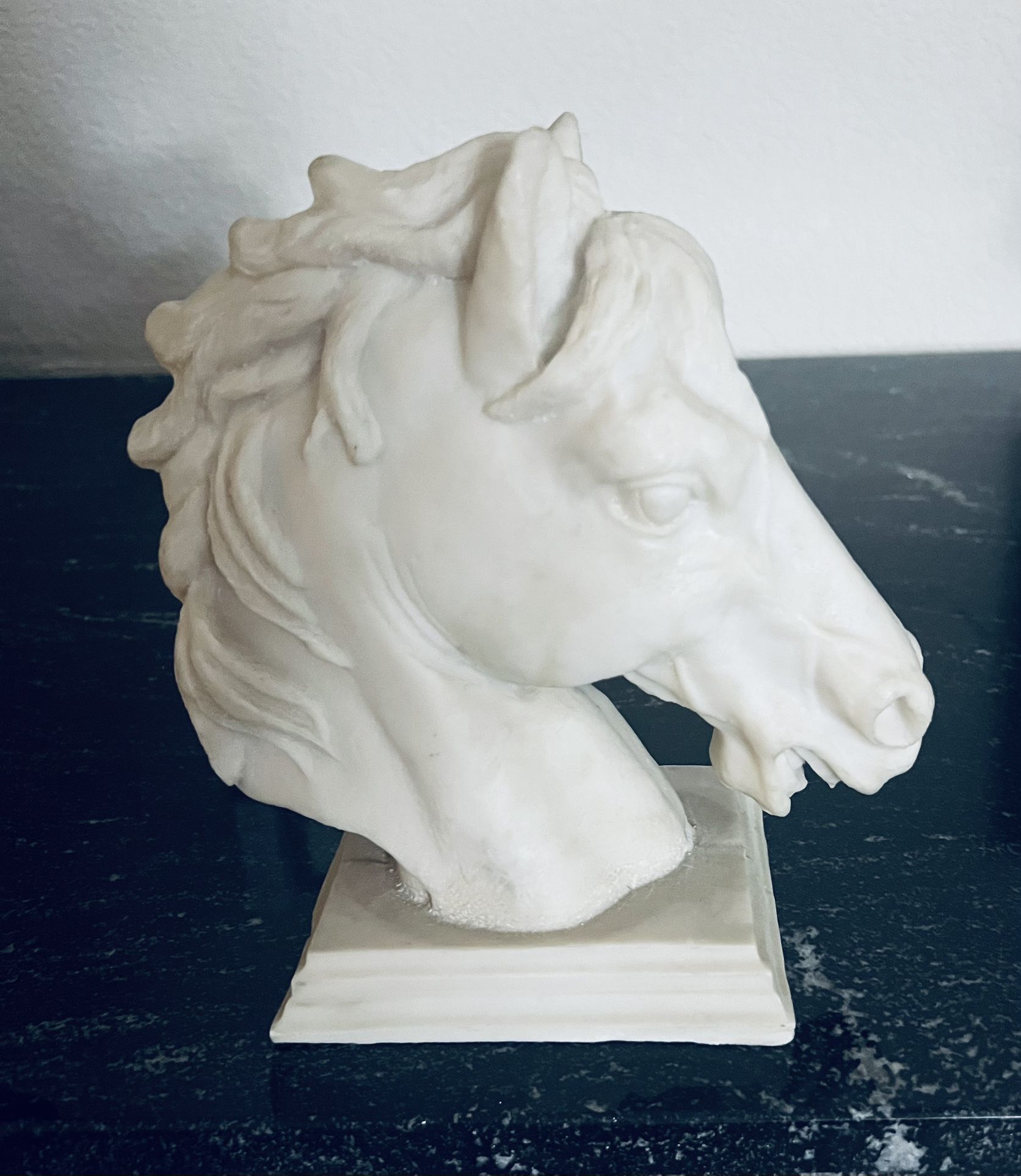 Greek Roman Stallion Horse Head Sculpture
