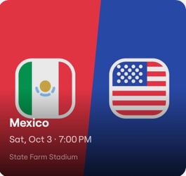 Mexico vs USA Tickets