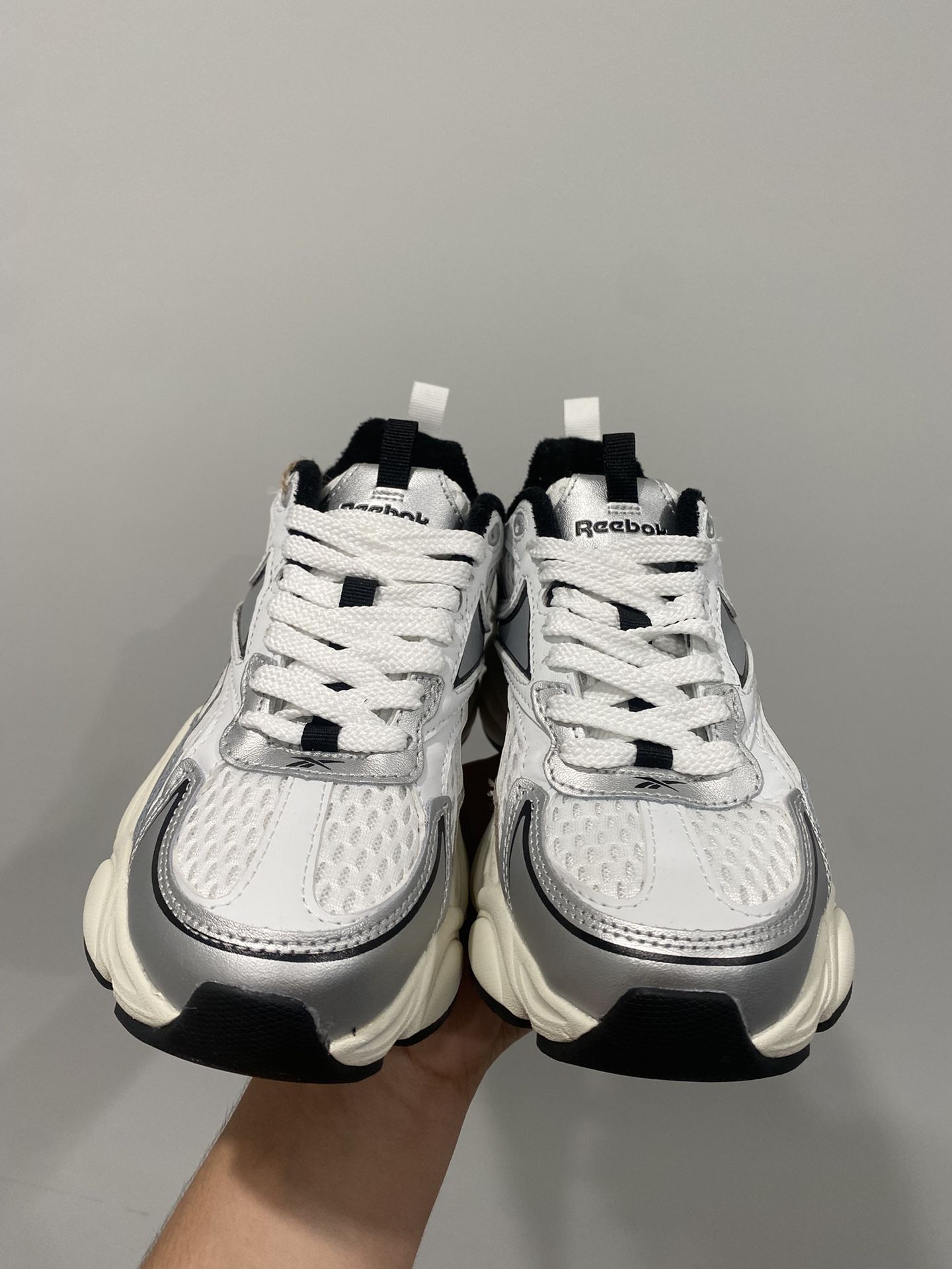 Reebok Grey And White Sneakers