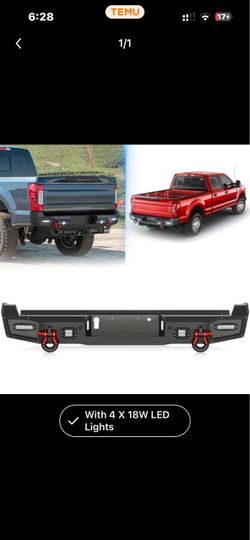 EYOUHZ Rear Step Bumper 2017-2025 4th Gen for Ford for F250 F350 F450 Super Duty