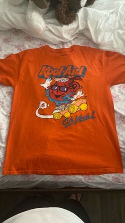 Kool-Aid Man Mens Skateboarding Oh Yeah Orange Graphic T-Shirt Size Large L