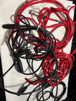 Microphone cable bundle 5 cords total